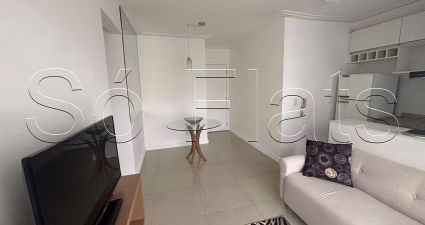 Residencial Wonder Morumbi, flat disponível para locação contendo 2 dormitórios e 1 vaga de garagem.