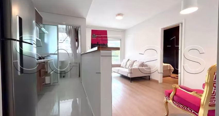 Flat no ciragan disponível para locação com 55m². 1 dormitório e 1 vaga próximo da avenida paulista.