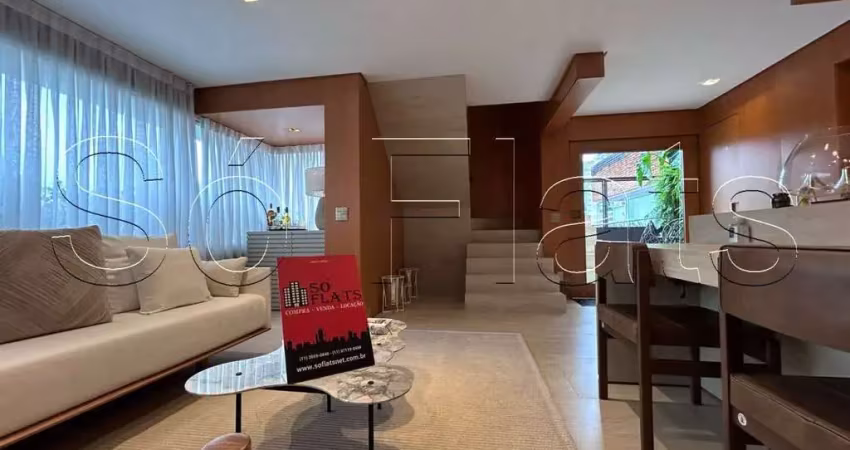 Flat george v maria lisboa, apto cobertura disponível para venda com 120m², 1 dormitório e 2 vagas