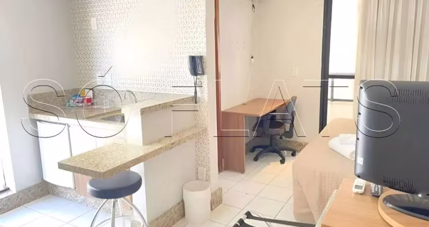 Sun Square Suites Hotel, apartamento para investimento em Goiânia com 27m² e 1 dormitório