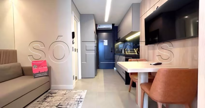 Residencial Hit Itaim, studio disponível para locação, contendo 30m² e 1 dormitório
