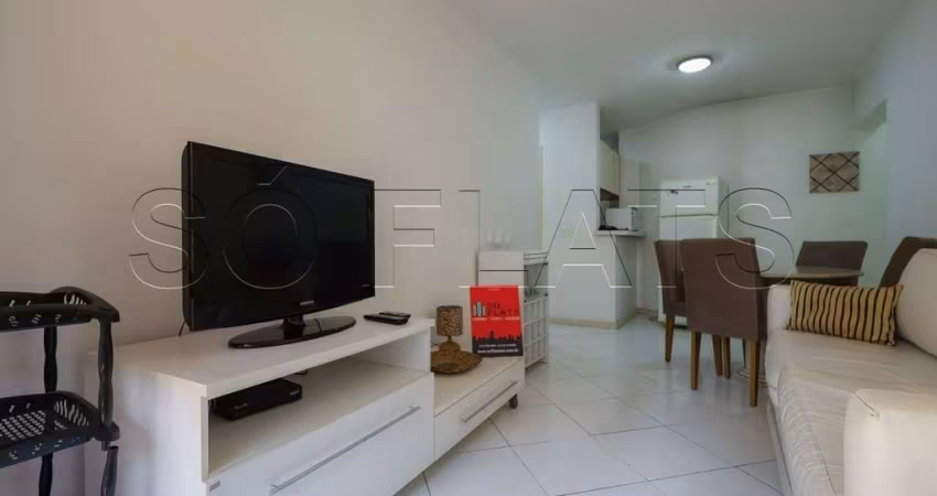 Apto no London contendo 43m², 1 dormitório e 1 vaga, disponível para locação nos Jardim Paulista.