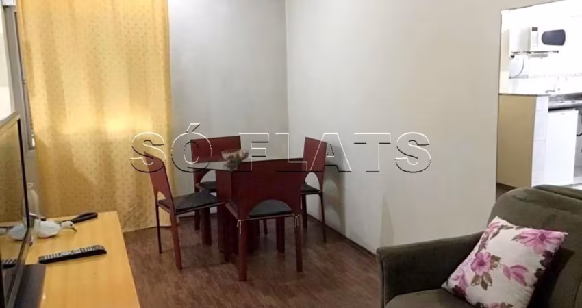 Flat na Bela Vista mobiliado próximo a Av 9 de Julho. Com entrada imediata e sem fiador.