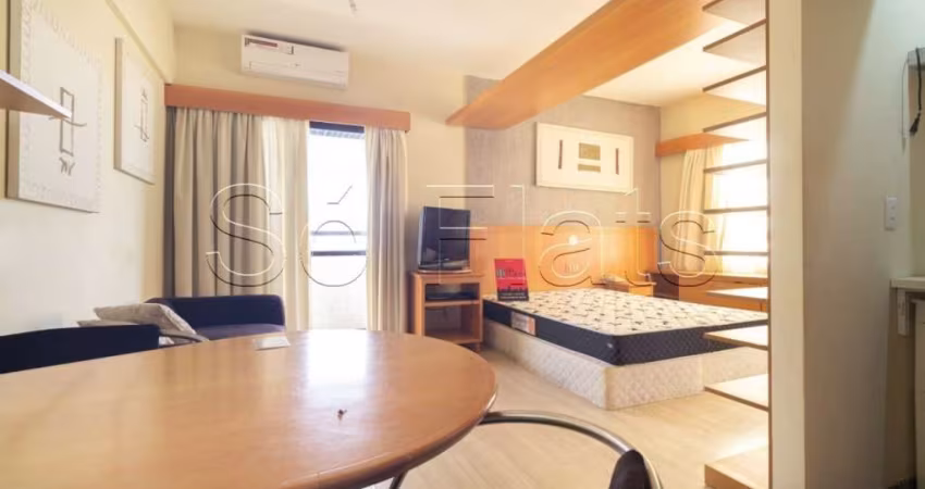 Flat ao lado do Hospital HCOR prox. ao curso Etapa e Av. Paulista disponível locação.