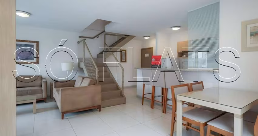 Res Home Paulista, apartamento Duplex disponível para venda com 65m², 2 dormitórios e 2 vagas