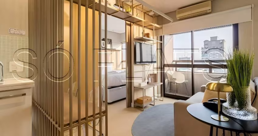 Flat no Quality Paulista disponível para locação com 29m² 01 dormitório e 01 vaga de garagem.
