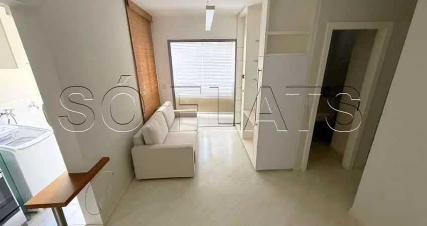 Residencial Brooklin Self Project, apto disponível para locação contendo 45m², 1 dorm e 1 vaga.