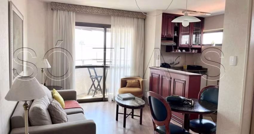 Flat Paulista Wall Street, disponível para venda com 47m², 1 dormitório e 1 vaga