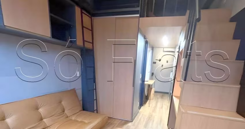 Residencial Bauhaus Pinheiros, apto disponível para locação contendo 30m² e 01 dormitório.