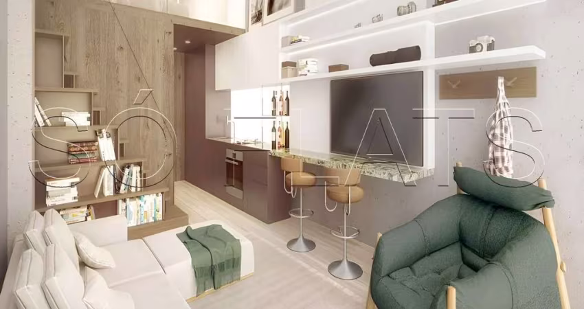 Residencial Casa Jardins Jaú, Studio disponível para venda com 24m² e 1 dormitório