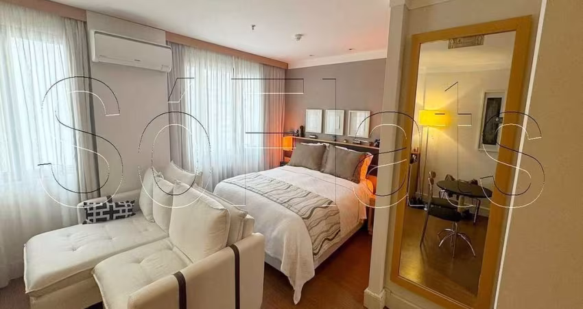 Flat Transamerica Jardins disponível para venda com 28m², 01 dorm e 01 vaga de garagem
