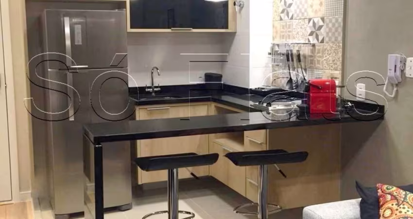 Residencial Add Nova Berrini, flat disponível para locação com 45m², 01 dorm e 01 vaga.