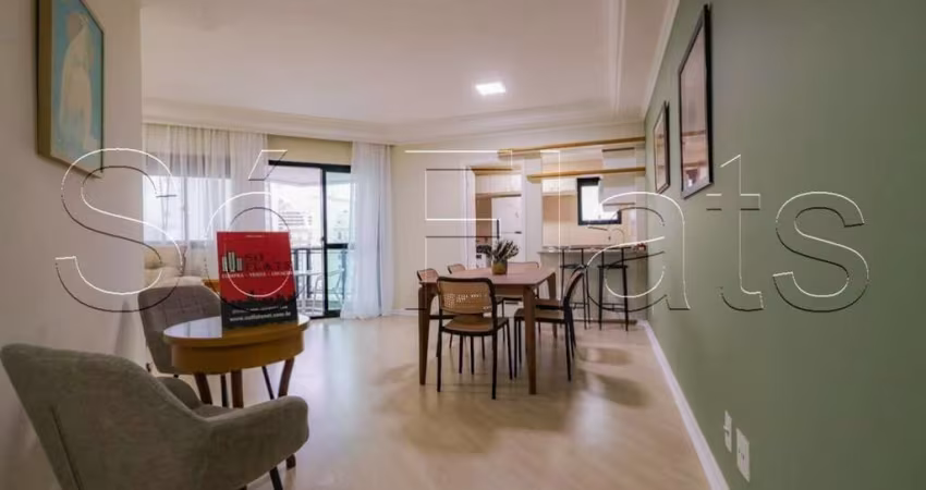 Flat no Paradise Garden disponível para locação contendo 81m², 2 dorms e 2 vagas.