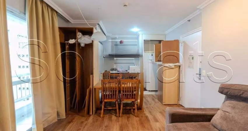 Flat Quality Bela Cintra disponível para venda com 44m², 1 dormitório e 1 vaga de garagem