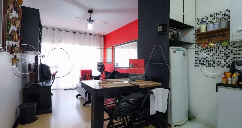 Apto no The Plaza com 42m² 1 dormitório e 1 vaga de garagem, disponível para locação nos Jardins.
