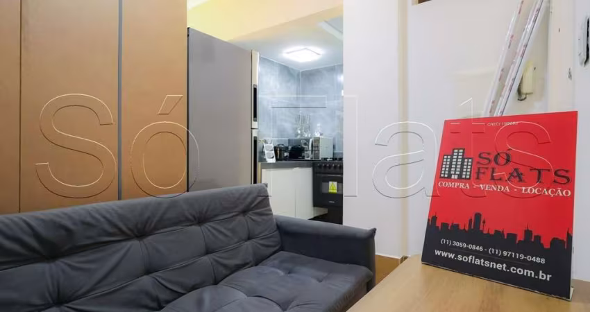 Residencial Fortuna, studio disponível para locação contendo 30m² e 01 dormitório.