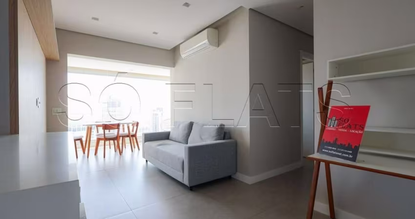 Residencial Thera Faria Lima disponível para locação com 65m², 2 dormitórios e 1 vaga de garagem.