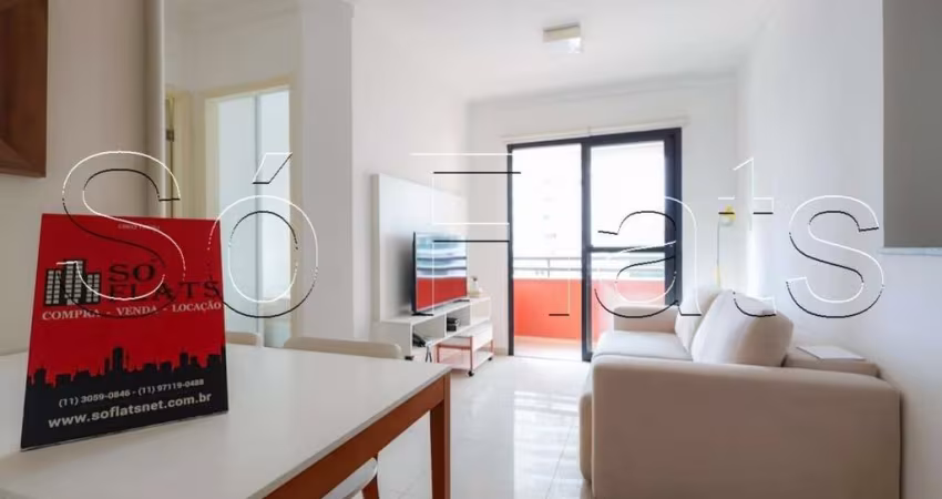 Royal Brooklin, apto disponível para locação contendo 45m², 1 dormitório e 1 vaga.
