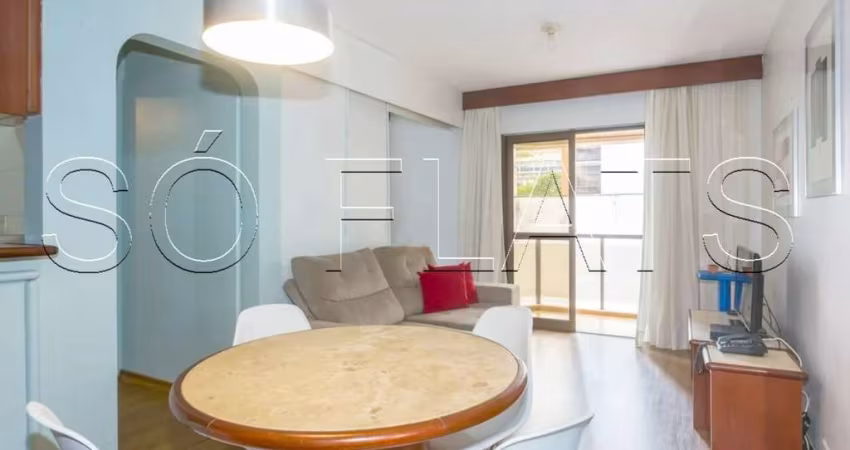 Apto disponível para locação no New Star, contendo 45m², 01 dormitório e 01 vaga.