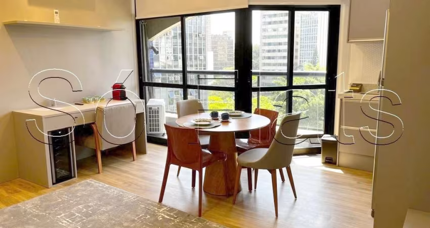 Apto no Address, disponível para locação com 42m², 1 dormitório e 1 vaga de garagem.