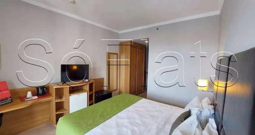 Flat no Comfort Ibirapuera com 26m², 1 dormitório e 1 vaga disponível para locação em Moema.