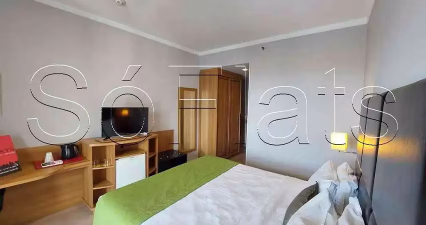 Apto no comfort ibirapuera com 26m², 1 dormitório e 1 vaga disponível para locação em moema.