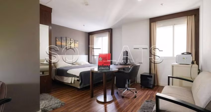 Apto disponível para locação no Wyndham SP Paulista contendo 27m², 1 dormitório e 1 vaga de garagem.