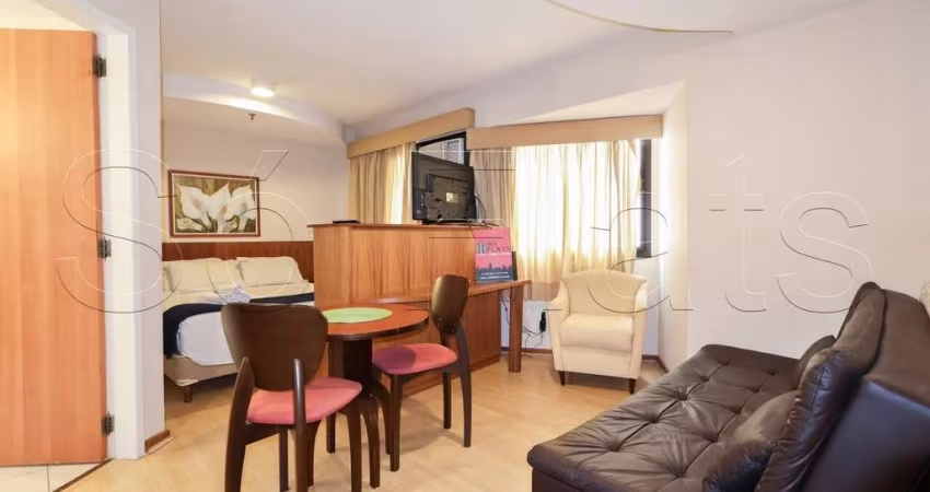 Flat Riverside disponível para venda com 33m², 1 dormitório e 1 vaga