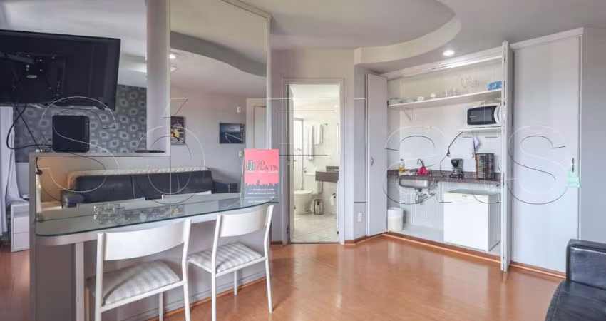 Flat Riverside disponível para venda com 35m², 1 dormitório e 1 vaga