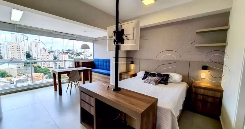 Residencial Vitreo Klabin, flat disponível para locação contendo 36m², 1 dormitório e 1 vaga.