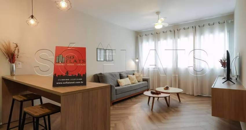 Apto no Eldorado I disponível para locação com 47m², 01 dormitório e 01 vaga de garagem.