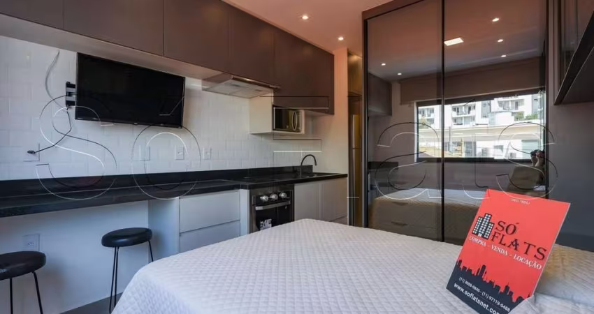 Studio Apamas, flat disponível para locação contendo 28m² e 01 dormitório.