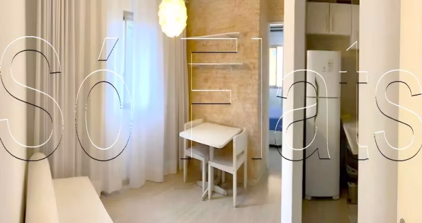 Apto Paulista Flat I, flat disponível para locação com 28m², 01 dorm e 01 vaga de garagem.