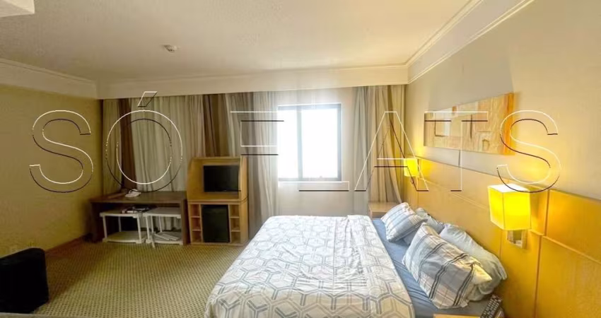 Flat em Guarulhos com fácil acesso a SP com 29m², 1 dormitório e 1 vaga, disponível para locação.