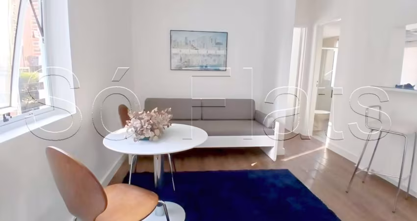 Crillon, apto disponível para locação contendo 39m², 1 dormitório e 1 vaga de garagem.
