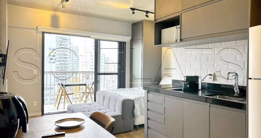 Studio no Residencial BK30 no centro da cidade disponível para venda com 30m² e 1 dorm.