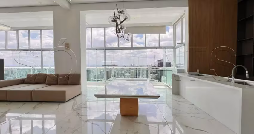 Flat alto padrão Ciragan, apto com 120m², 01 dormitório e 02 vagas de garagem