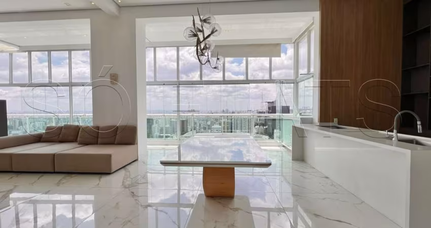 Flat alto padrão Ciragan, apto com 120m², 01 dormitório e 02 vagas de garagem