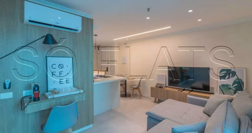 Excelente flat disponível para locação no edifício Modus Vivendi no bairro dos Jardins.