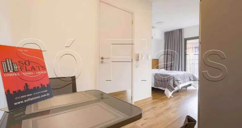 Apartamento 33m²  totalmente mobiliado para locação no Paraíso.