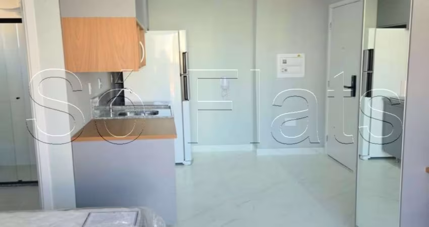 Lindo apartamento tipo studio mobiliado no Brooklin para locação com 26m²