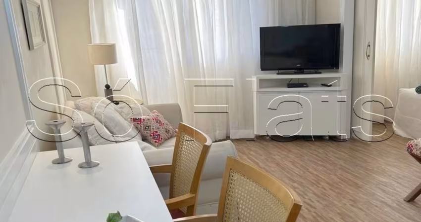 The World com 33m²,1 dormitório e 1 vaga disponível para locação na Vila Olímpia