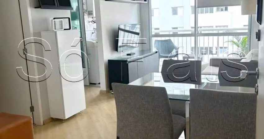 Blue Loft, flat disponível para locação contendo 44m², 1 dormitório e 1 vaga de garagem.