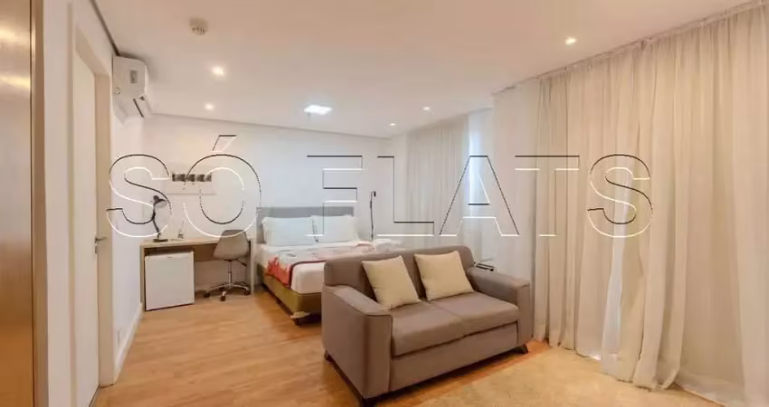 Saint Charbel, flat disponível para locação contendo 36m², 1 dormitório e 1 vaga.