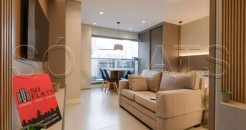 Residencial dsg itaim disponível para locação com 27m², 1 dormitório ao lado da av. santo amaro.