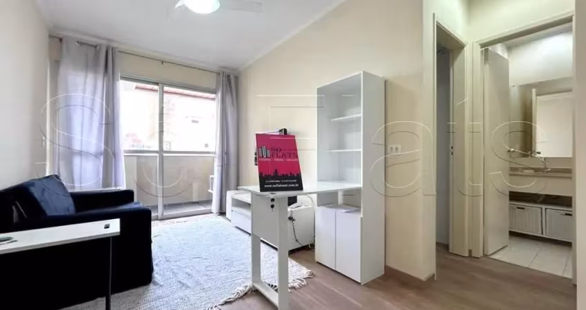 Flat disponível para locação no bairro de moema, próximo a av. hélio pelegrino e pq do ibirapuera.