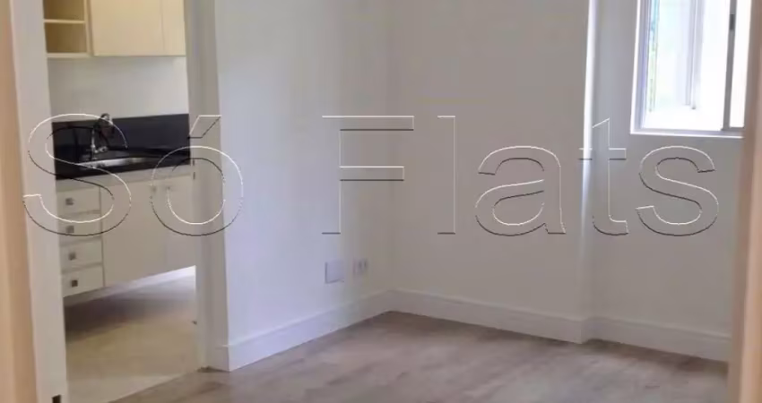 Residencial tabapuã plaza, apto disponível para locação contendo 35m², 1 dormitório e 1 vaga.