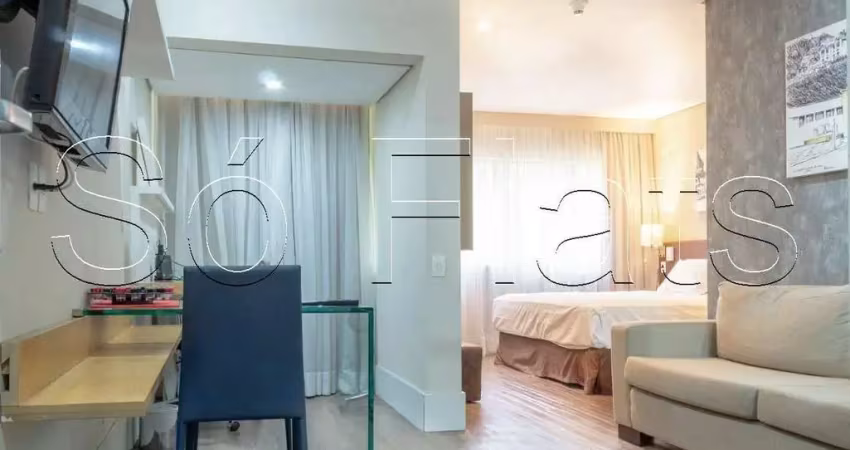 Apto no transamérica berrini disponível para locação com 32m², 01 dormitório e 01 vaga de garagem.