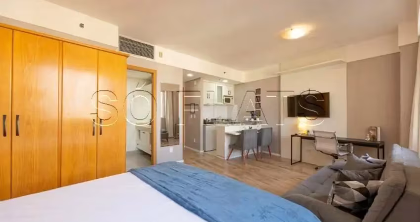 Apto no comfort alphaville disponível para locação com 30m², 1 dormitório e 1 vaga.