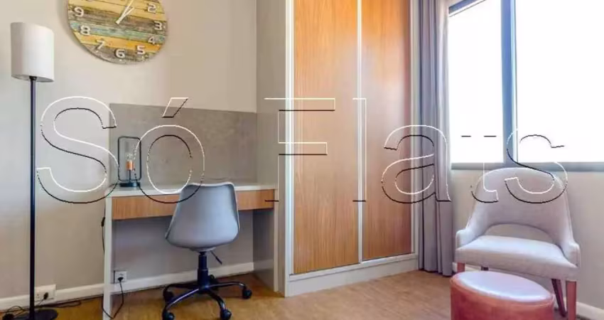 Flat tryp tatuapé disponível para locação com 28m², 01 dorm e 01 vaga de garagem.